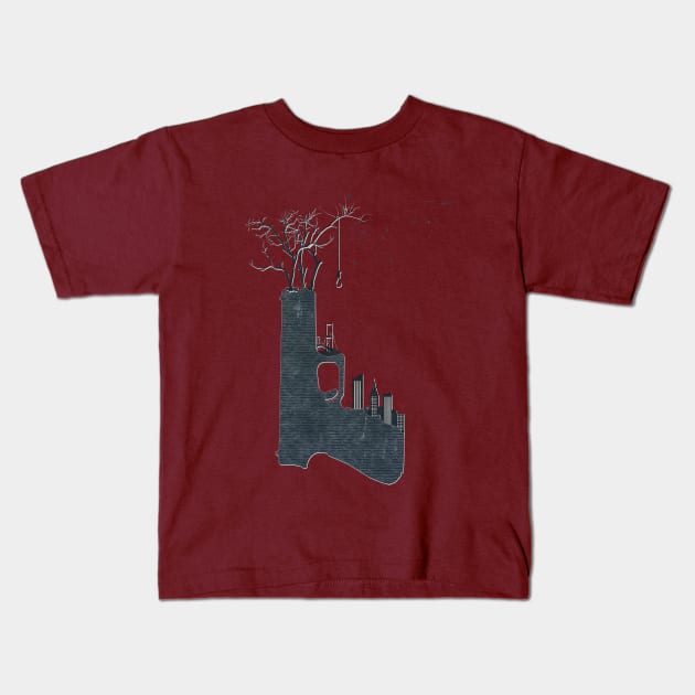 big city life Kids T-Shirt by Sybille